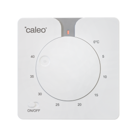 Терморегулятор Caleo С430 White, встраиваемый, аналоговый, 3.5 кВт